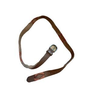 Amsterdam Heritage Belt Womens 85 S  Genuine Leather Woven Boho‎ H76